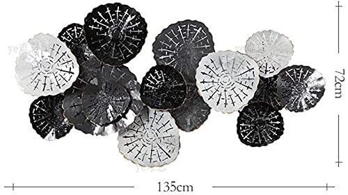 Piaolign Wall Art Decor Metal Wall Decorations, Wrought Iron Black And White Hollow Triangle Flower Wall Hanging Modern Entrance Tv Background Wall Metal Wall Sculpture #TOP3