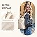 TENSTAR Mini Backpack for Women Stylish Convertible Back Pack Purse, Light Weight Daypack Purses Daily Backpack Cute Bookbag for College Travel, Apricot