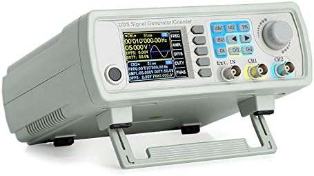 Koolertron Upgraded 60MHz DDS Signal Generator Counter,High Precision Dual-Channel Arbitrary Waveform Function Generator Frequency Meter 200MSa/s (60MHz)
