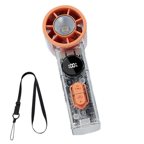 Ventilador Portátil Recargable | Niveles Ajustables Batería Recargable USB Dispositivo Pequeño Ligero - Ventilador Compacto Para Verano Actividades Al Aire Libre Playa Festival Deportes Oficina | Para