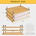 Vathery Book Press, Wooden Bamboo Flower Press Machine, Portable Book Binding Kits for Handmade Bookbinding, Manual Paper Press (11.6 x 7.9 Inch - 3 Floor), Double Layer