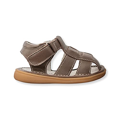 Wee Squeak Fisherman Brown Toddler Squeaky Sandal Size 4 #TOP1