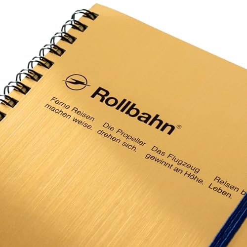 Cahier Rollbahn Delfonics Or carnet de notes quadrillé à spirale - 2