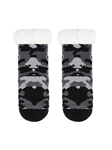 Century Star Girls Slipper Socks with Grippers for Kids Warm Fleece Lined Fuzzy Socks Boys Winter Christmas Cute Animal Socks2