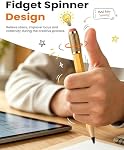 OMOTON Stylus Pen for iPad 2018-2026, Pencl with Fidget Spinner, Tilt Sensitivity & Palm Rejection for Apple iPad A16 /6/7/8/9/10/11th Gen& Air 3/4/5/M2/M3/M4& Pro11/12.9/13& Mini 5/6, Yellow