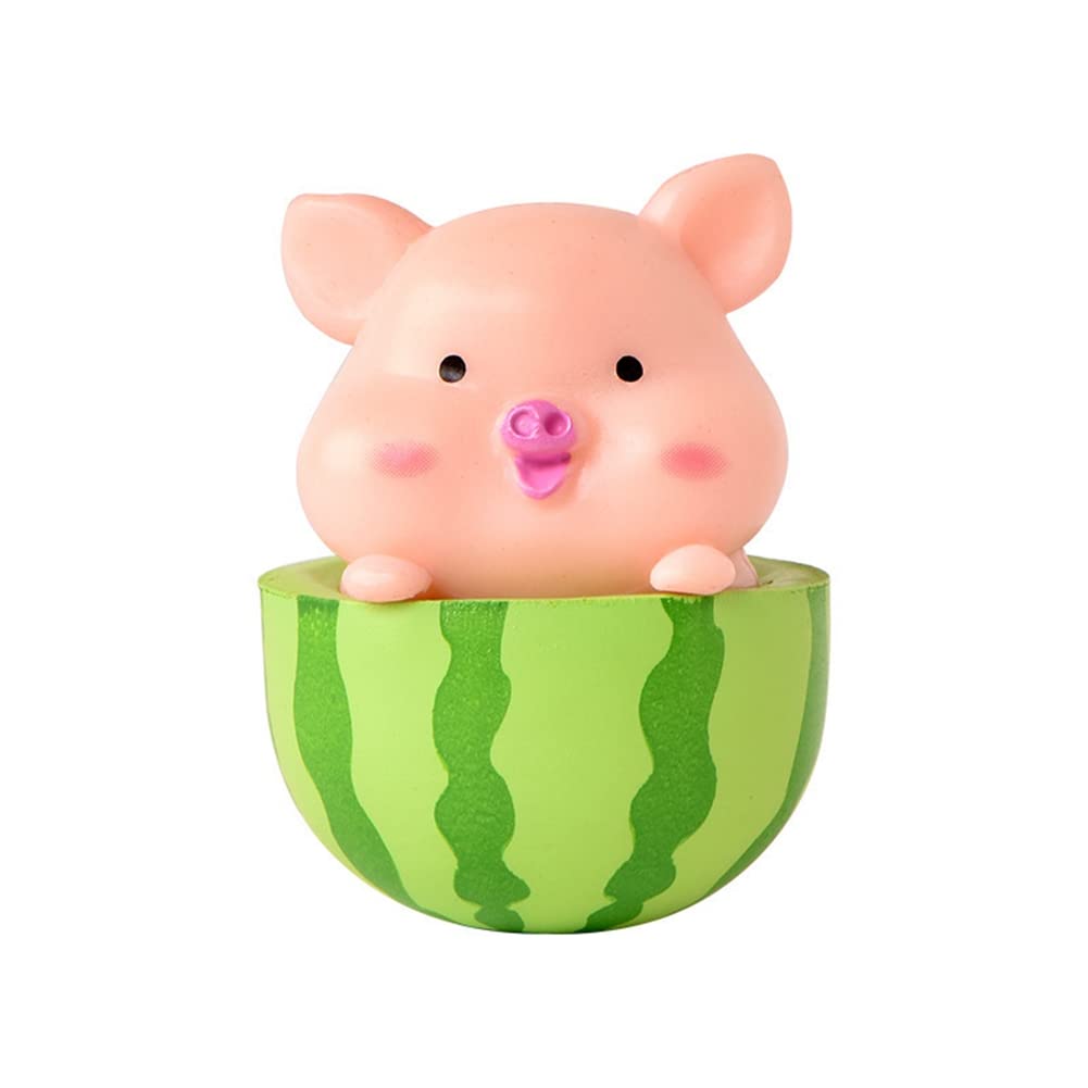 Amazon.co.jp: Zcargel かわいい豚のオーナメント 7個 樹脂製