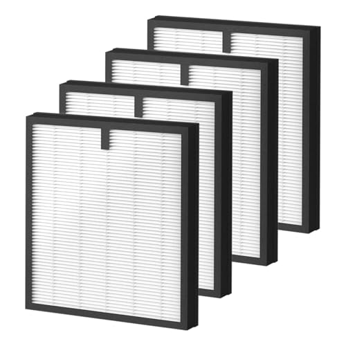 JMOUQZYJ N85R 4 Pack HY4866 True HEPA Air Purifier Replacement Filter?Compatible for MORENTO HY4866?Air Purifier and M1 Air Cleaner Parts