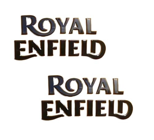 Meenu Arts Tank Monogram (Black) Compatible with Royal Enfield Classic All Models