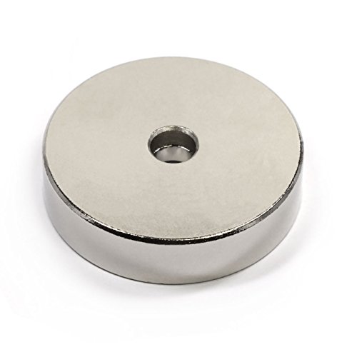 CMS Magnetics 150 LB Holding Power Neodymium Round Base Magnet w/ Countersunk Hole OD 1.89" - 1 Ct. Cup Magnet | Magnetic Assembly | Fishing Magnet (Cup Magnet 5)