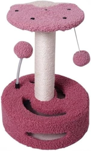 CokBlu クリエイティブひまわり造型 猫用クライミングフレーム 小型猫用おもちゃ 付き猫用爪とぎボード & ジャンププラットフォーム 多機能猫用品