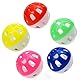 VOVIGGOL 12st 4CM Katzenspielzeug Ball mit Glocke, Haustier Spielzeug Katzen Ball, Katzenspielzeug mit Glöckchen, Katzen Bälle für Kätzchen Jingle Balls Pounce Chase (Zufällige Farbe)
