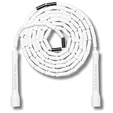 Elevate Beaded Jump Rope - Professional Jump Rope with an adjustable length up to máx. 3 mt, thickness 3 mm polycord/8mm including beads, weight 0.1 kg. (Black lily)