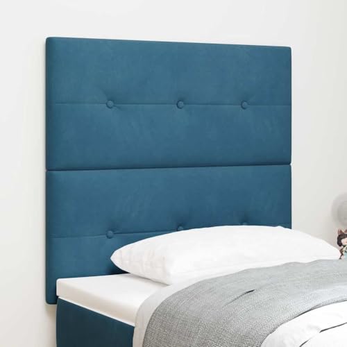 Mokuyary - Cabecero de cama LED con luces LED (90 cm, poliester para cama, decoración de dormitorio