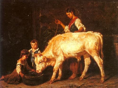 Impression Peinture Huile Filippo Palizzi Toile Tableaux Célèbres 60x90cm