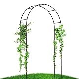 Supvox® Garden Arch Plant Stand - Metal Plant Stand for Balcony - Arch Steel Frame Garden - Garden Trellis for Climbing Plants - Garden Decoration Items - for Indoor/Outdoor, Backyard, Lawn, Patio