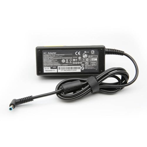 45W Laptop Charger for HP 14s 15s, Pavilion 11 13 14 15 17, Stream 11 13 14, Spectre X360, Chromebook 11 14 Ac Adapter Power Supply AC Adapter 19.5V 2.31A with FREE Power Cable and 1 year Warranty