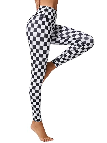 FLYILY Damen Yoga Leggins Frauen High Waist Prägedruck Slim Fit Fitnesshose für Gymnastik Lange Sportleggins Stretchhose(8-Blackwhite,L) FLYILY Damen Yoga Leggins Frauen High Waist Prägedruck Slim Fit Fitnesshose für Gymnastik Lange Sportleggins Stretchhose(8-Blackwhite,L)