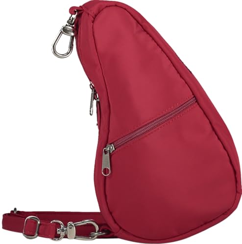 Image of AmeriBag Healthy Back Bag 8 inch Microfiber Crossbody Sling Baglett | Organized Ergonomic Shoulder Bag for Everyday Use, Travel & Walking Comfort