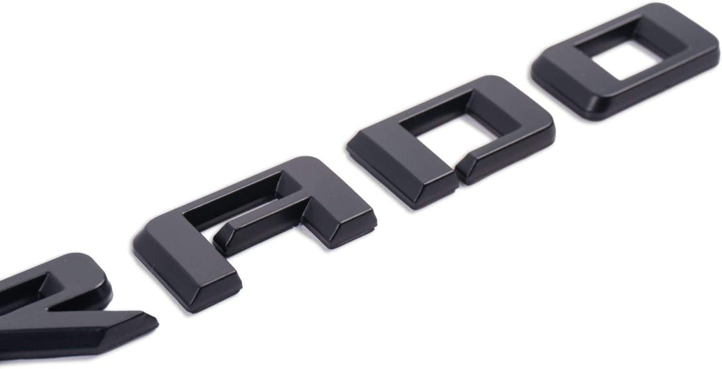 4PC Set for Silverado Plus Z71 RST Emblems 3D Badges Compatible with Silverado 2019-2025 (Black Red)