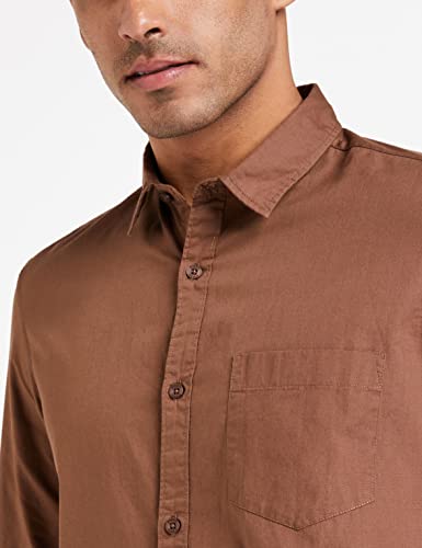 Image of Amazon Brand - Symbol Men's Cotton Shirt | Casual | Plain | Full Sleeve | Summer - Regular Fit (Available in Plus Sizes)