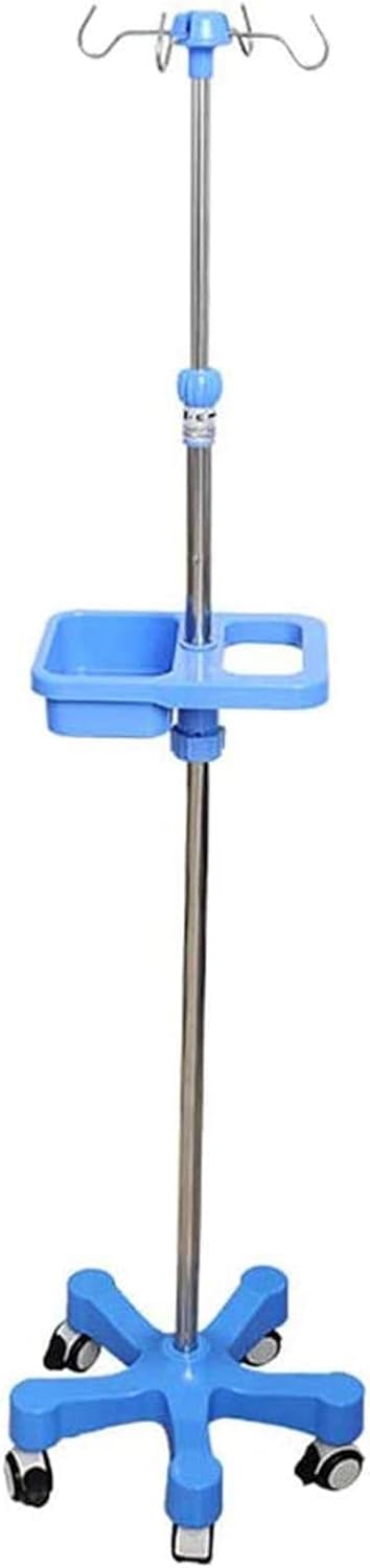 Supporto per infusione IV Telescopico Supporto per infusione venosa supporto per infusione in acciaio inox supporto per infusione medica Mobile for ospedale e clinica ( Color : Plate of the Formulas )
