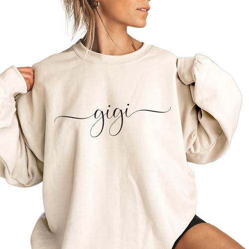 Minimalist Gigi Script Sweatshirt, Gift For New Grandma, Mother's Day Shirt, Cute Gigi Shirts, Unisex Crewneck Sweatshirt2
