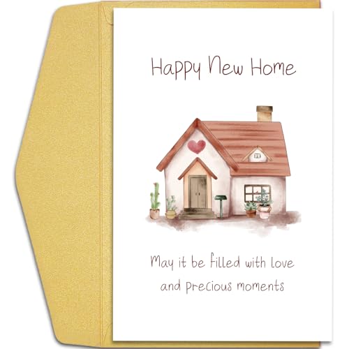 Sweet New Home Card, Housewarming Card for Men Women, New