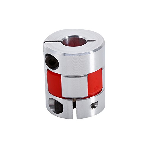 10mm x 8mm CNC Flexible Plum Coupling Shaft Coupler Stepper Motor Encoder Connector Coupler D20 L30 Jaw Clamp Aluminum Alloy