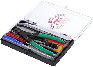 Tamiya 74016 Basic Set, Craft Tool, Tweezers, Model Making Accessories, 300174016