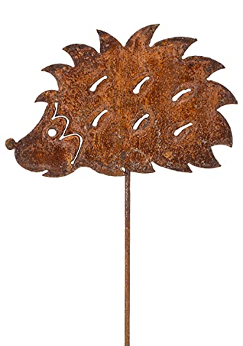 Igel Stecker Rost Metall Edelrost Herbstdeko Garten Beetstecker Dekoration stecken Tierfigur Tierstecker