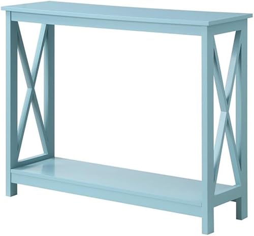 Convenience Concepts Oxford - Mesa consola de 39.5 pulgadas, mesa de sofá con estante de almacenamiento, mesa de pasillo de entrada de transición