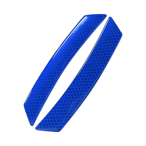 Image of 2PCS Car Reflective Trim Side Marker Stickers, Side Reflectors for Car, Anti-Collision Automatic Bumper Fender Stickers, Auto Exterior Accessories Reflector Guard Fit Cars (Blue, 2PCS)