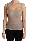  Dolce & Gabbana - - All - Dolce & Gabbana Brown Tank Sleeveless Blouse Cashmere Top - IT40 S