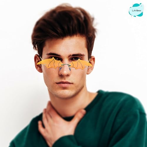 Image of Batman Irregular Shape Non-Polarized Sunglasses Shades Frameless Glasses Eyegear Smartwear Goggles Unique Fashionable Men Women Eyewear For Party Uv 400 Protection For Eyes - Parent