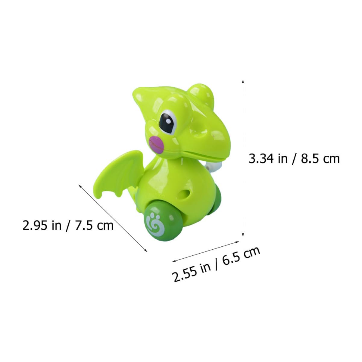 Toddmomy 8pcs Funny Clockwork Dinosaur Energy Saving Playthings for Bright Colors No Battery Required Safe Healthy Present for Boys Random Color