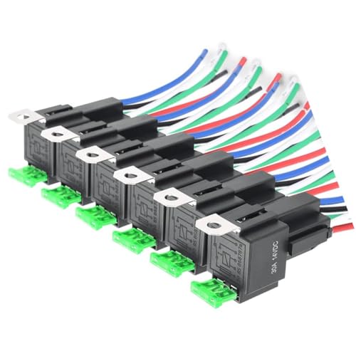 Arregla luces que parpadean usando cables de interruptor de relé de 12V CC 30A SPST de 5 pines 7