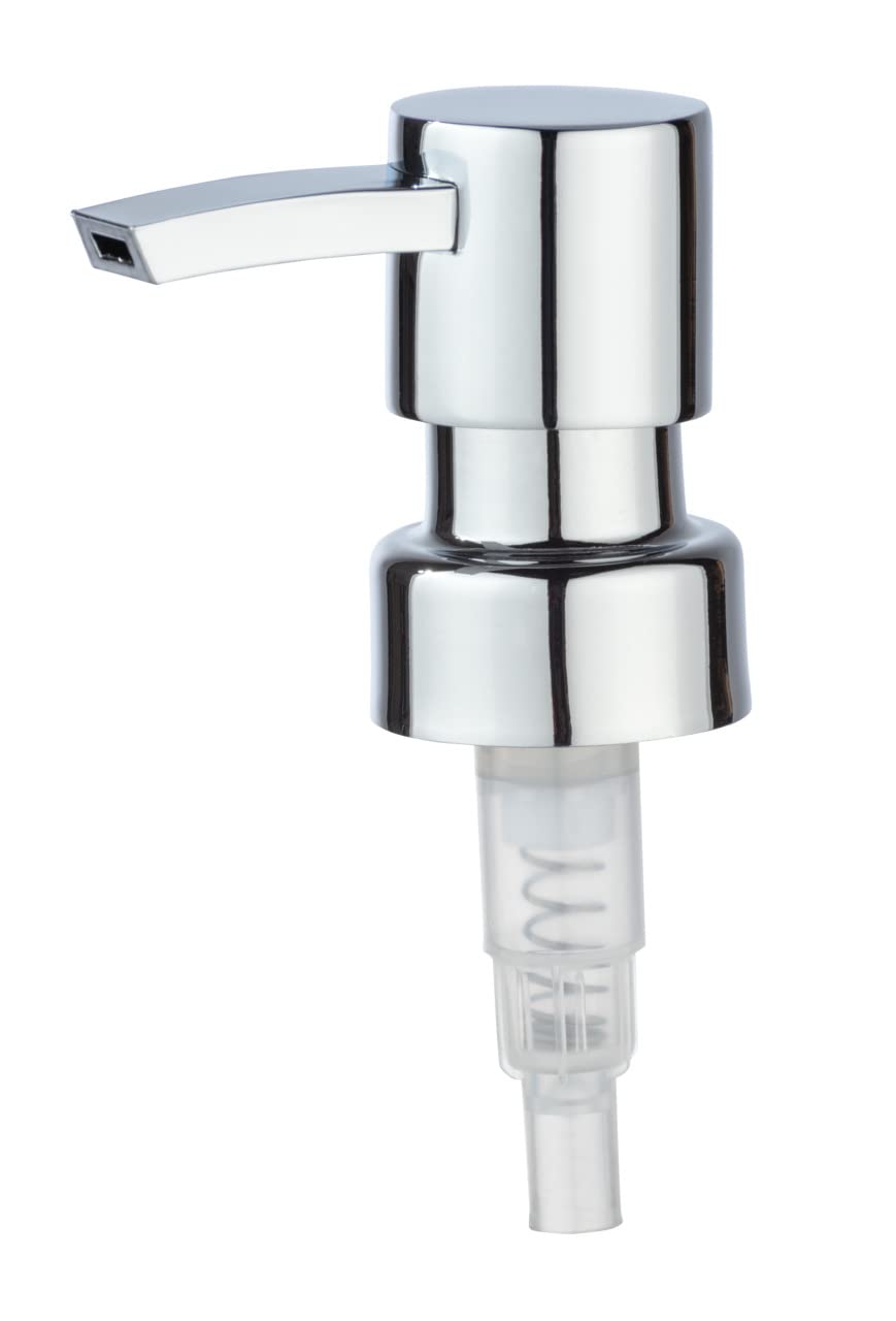 Wenko Peanut Beige Liquid Soap Dispenser Capacity 0.24 L, Zinc, Chrome, 3.4 x 5.3 x 17 cm