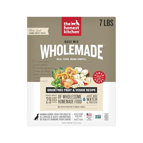 The Honest Kitchen Human Grade Wholemade™ Dehydrated Grain Free Fruit & Veggie Base Mix Dog Food (Just Add Protein), 7 lb Box
