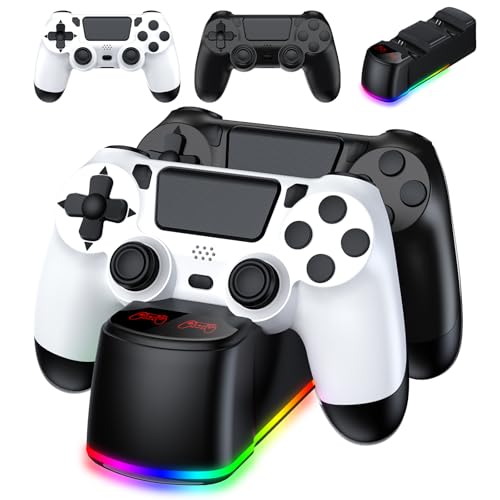 AROEVEIB 2 Pack Controller with Charger Dock for PS4 Controller,