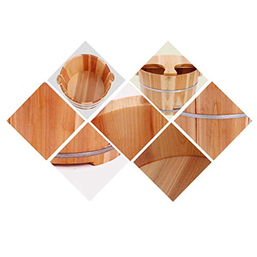 Spa de pies de madera robusto con tapa 26 cm miniatura 4