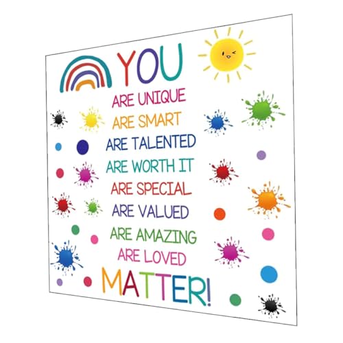 Vinilos decorativos con frases motivadoras y acuarela
