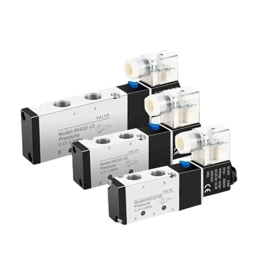 Électrovanne 5/2 pneumatique 4V410-15 AC24V pour contrôle de débit précis - 3