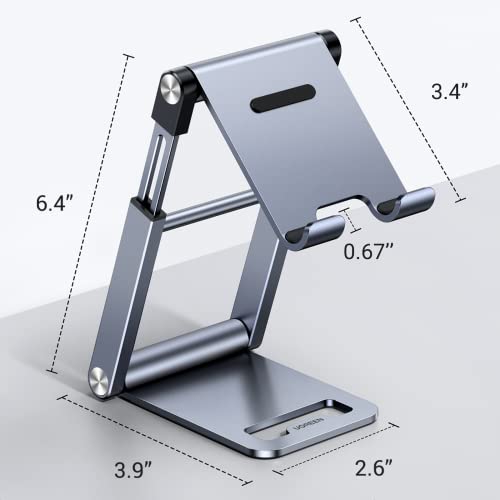 Ugreen Phone Stand For Desk Cell Phone Stand Holder Adjustable Height Phone Holder Foldable Portable Compatible With Iphone 14 Pro Max Plus 13 12 11 Xs Iphone Se Samsung Galaxy S23 Ultra 7.9'' #TOP6