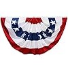 Hoosun american flags 3×6 4th of july decorations usa flags pleated fan flag patriotic bunting for outside red white and blue buntings  urban country home decor