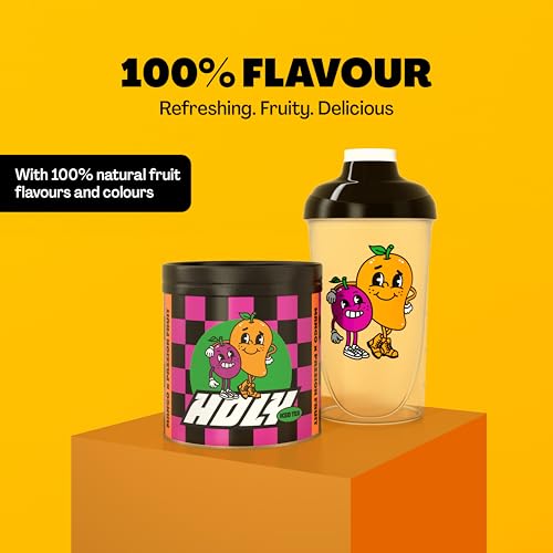 HOLY Iced Tea Mango x Passion-Fruit X Black Tea| 50 portions with antioxidants | Sugar-free iced tea with Relax formula | Vegan with 100% natural fruit flavours