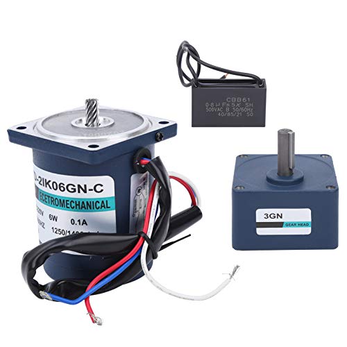 Moteur à engrenages AC 6W 220V en acier inoxydable avec boîte de vitesses - 5