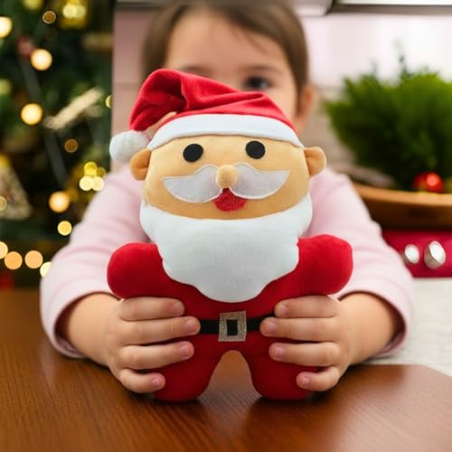 Image of Tickles Santa Claus Soft Stuffed Plush Toy for Kids Boys & Girls, Christmas Day (Size: 25 cm, Color: Red)