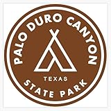Palo Duro Canyon State Park Texas Tent Bumper Sticker Vinyl Decal 5"