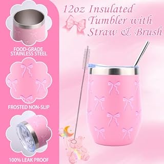 Regali per ragazze adolescenti 9 10 11 12 13 14 15 16 anni, regalo di compleanno per ragazza isolato tazza con cannuccia e coperchio, pennello per il trucco, sacchetto per capelli, portachiavi