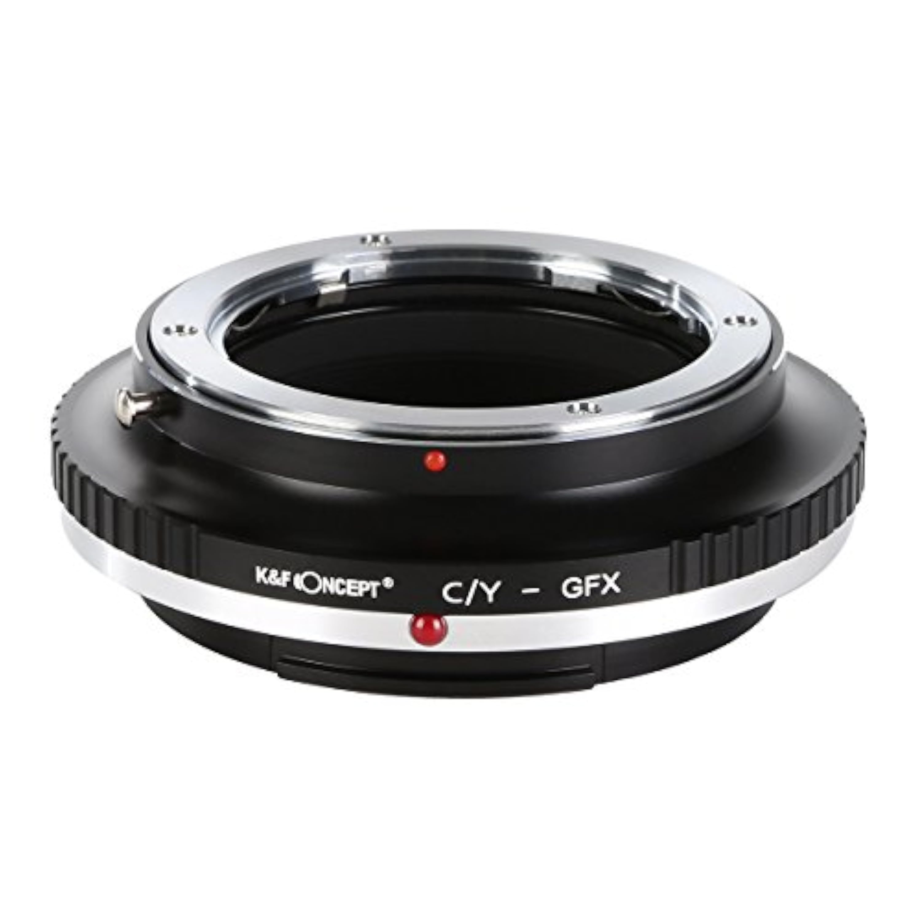 K&F CONCEPT Adaptador de Objetivo C/Y-GFX, Adaptador Manual de Lente Contax y Yashica, Anillo Adaptador de Montura Lente Compatible con Fujifilm Fuji GFX Series